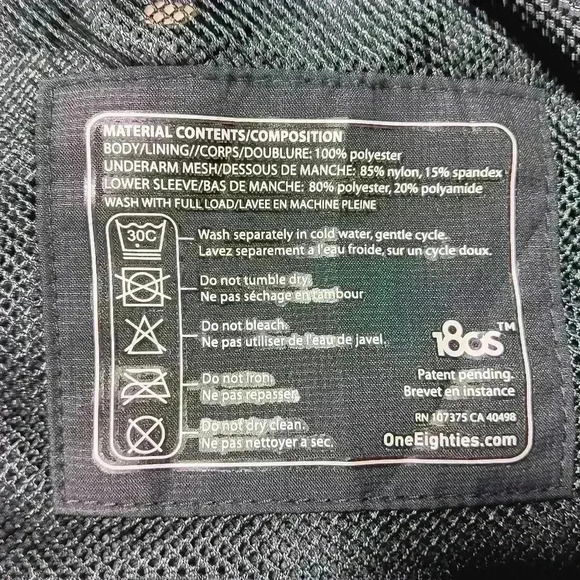 180S Quantum vent  Running jacket. Men's size S - Picture 5 of 9